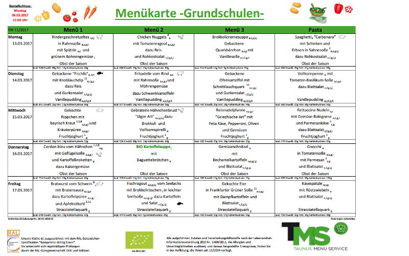 Speiseplan